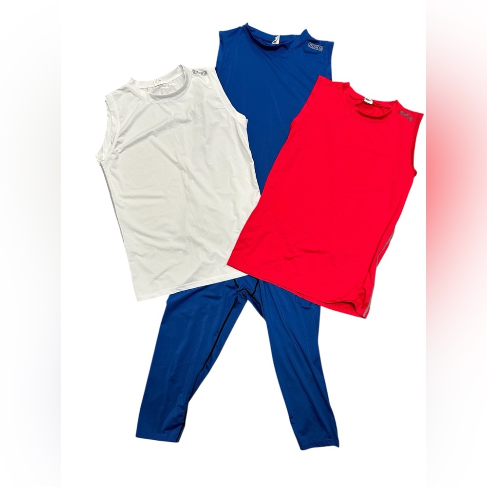 DRSKIN cropped LEGGINGS AND 3 DRSKIN TOPS